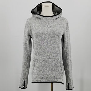 Athleisure Nike Hypernatural Therma Hoodie Women M Gray 806981-063 Cozy Gymwear